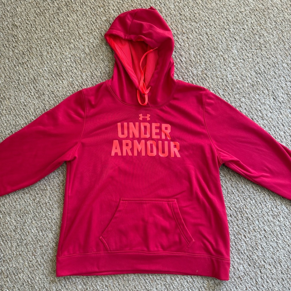 Under Armour Kids’ Hot Pink Hooded Sweatshirt Size XL